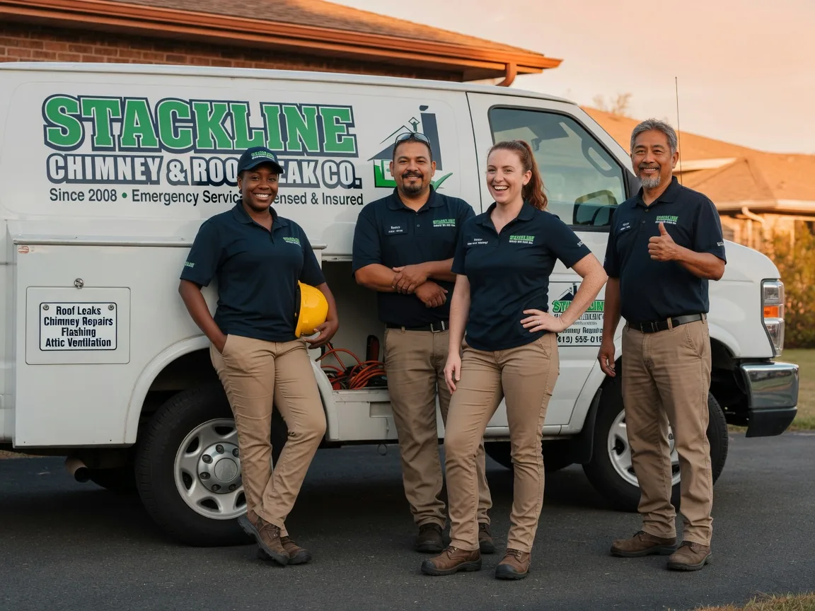 Chimney flashing repair company in Union City, OH